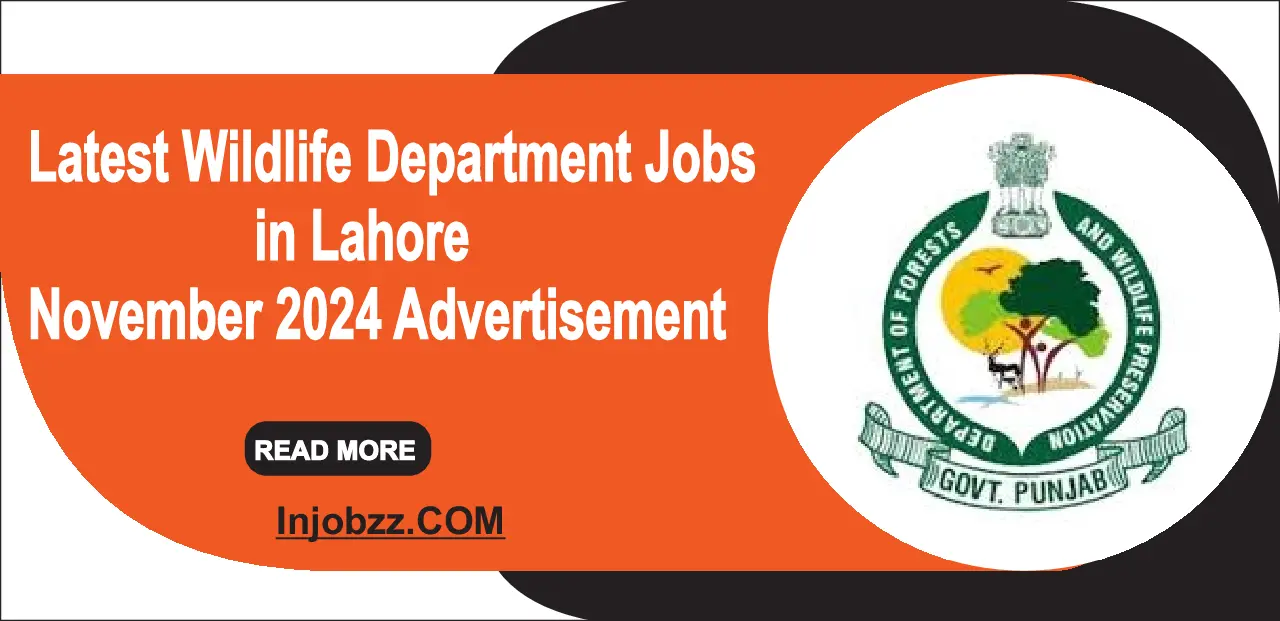 Latest Wildlife Department Jobs in Lahore November 2024 Advertisement